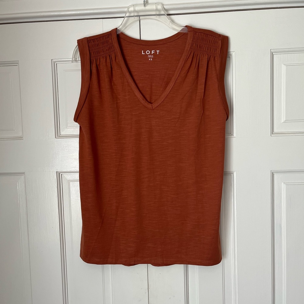 NWOT LOFT Rust Top